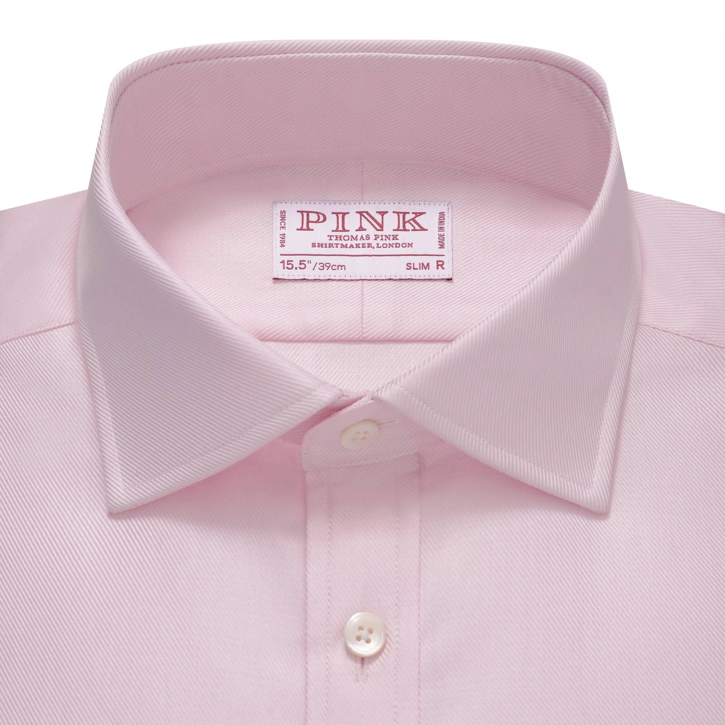 Pale Pink Slim Fit Double Cuff Royal Twill Formal Shirt