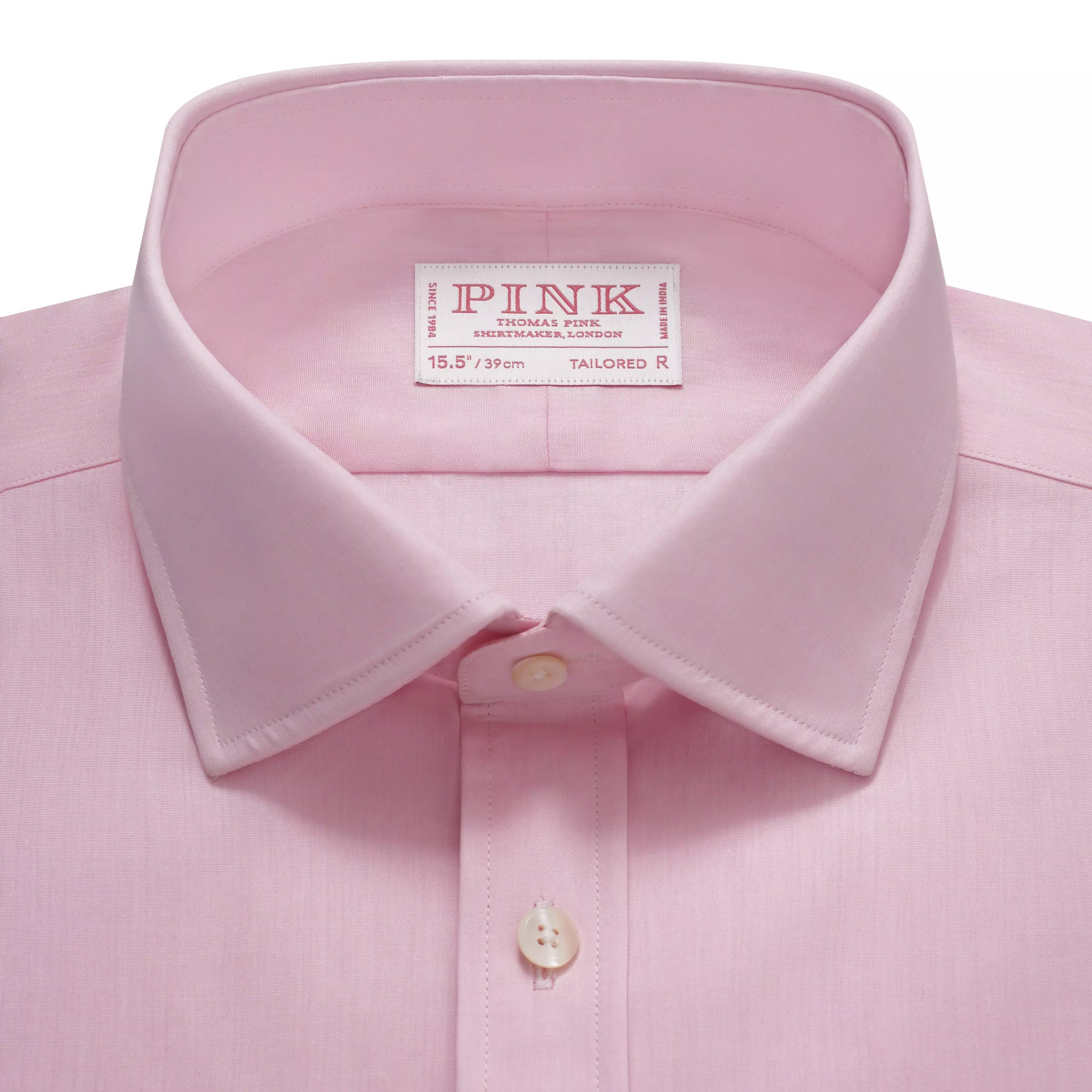 Pale Pink Tailored Fit Ramses Poplin Formal Shirt